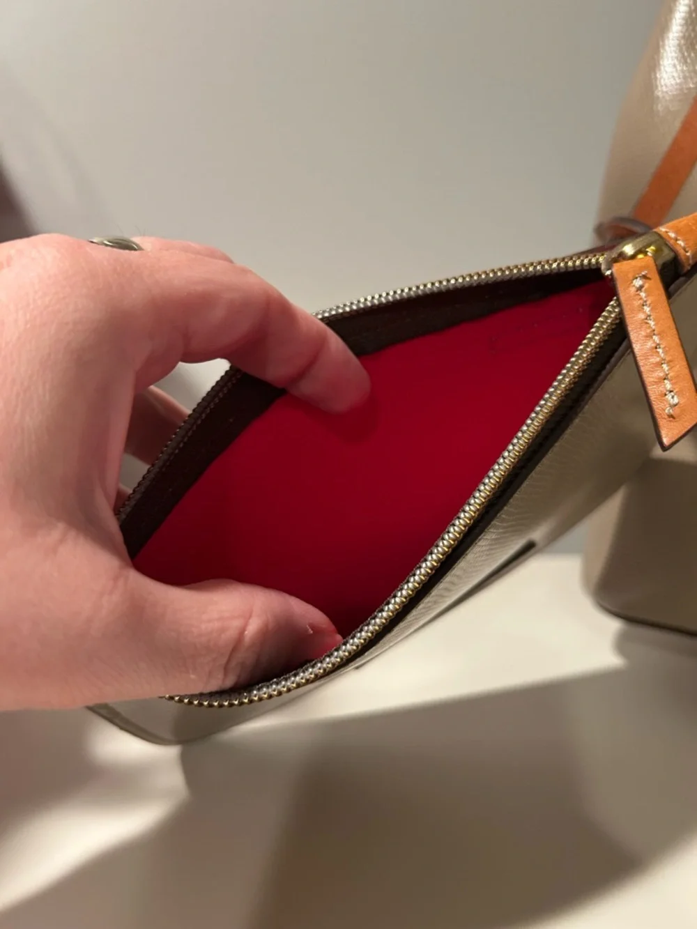 Dooney & Bourke Sienna Briana Textured Leather Tote w Matching Wristlet NWOT - Picture 5 of 13